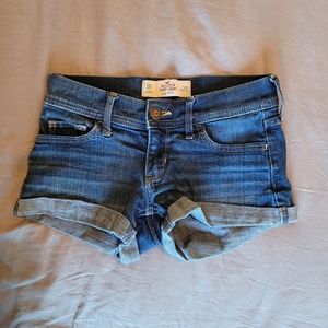 Hollister Girls Low Rise Jean Shorts Size 00
